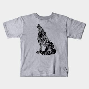 Tribal Wolf Kids T-Shirt